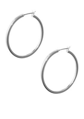Anne Klein Medium Silver Hoop Earring