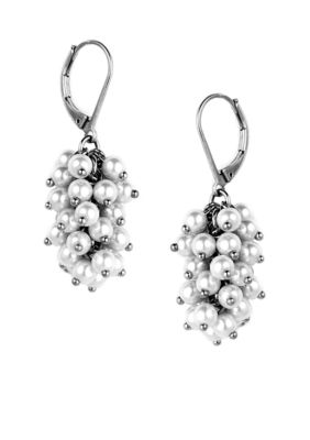 Anne Klein Shaky Pearl Drop Earrings
