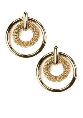 Anne Klein Gold Circle Earrings