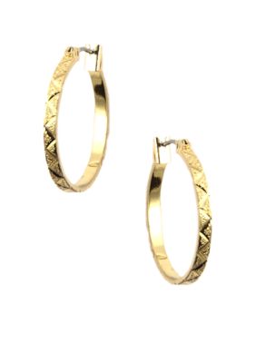 Anne Klein Small Gold Hoop Earrings