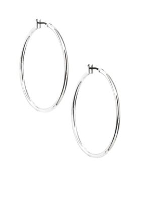 Anne Klein Silver Hoop Earrings
