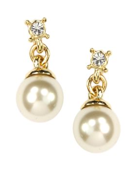 Anne Klein Pearl Drop Earrings