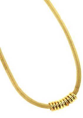 Anne Klein Gold Mesh Collar Necklace