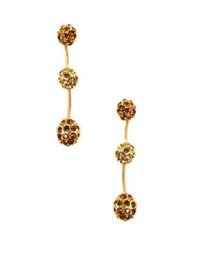 Anne Klein Linear Topaz Fireball Earring
