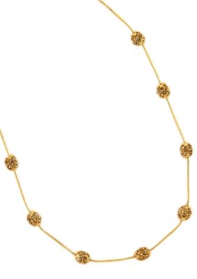 Anne Klein Gold Topaz Illusion Necklace