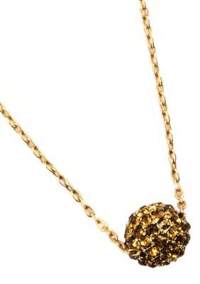 Anne Klein Gold Topaz Fireball Pendant