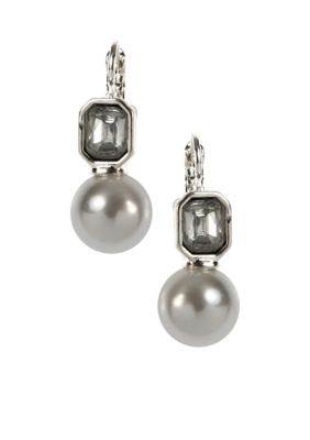 Anne Klein Pearl Drop Earrings