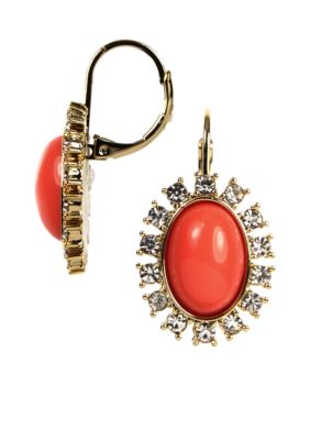 Anne Klein Coral Drop Earring