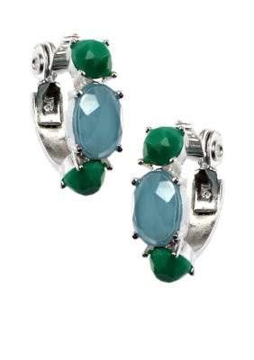 Anne Klein Blue Clip Earring