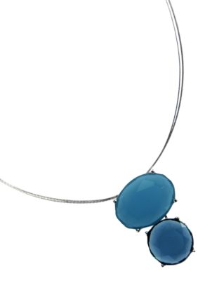 Anne Klein Blue Pendant Necklace