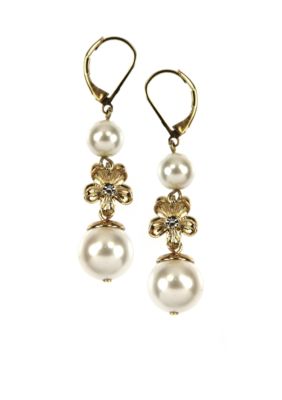 Anne Klein Pearl Drop Earrings