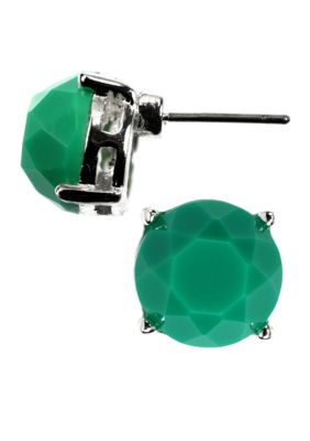 Anne Klein Turquoise Button Earring