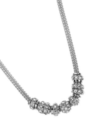 Anne Klein Silver Rondell Necklace