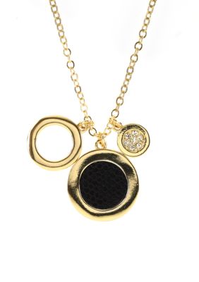 Anne Klein Circle Drop Pendant