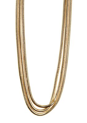 Anne Klein Gold Tone Necklace Strand