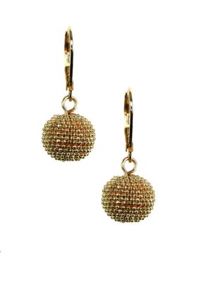 Anne Klein Gold Ball Drop Earring