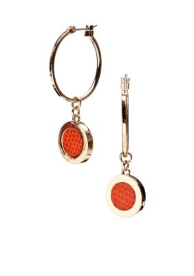 Anne Klein Cranberry Hoop Drop Earring