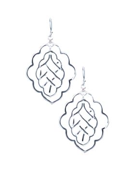 Belk Silverworks Open Double Filigree Earrings