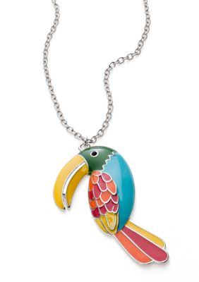 Red Camel Toucan Bird Necklace