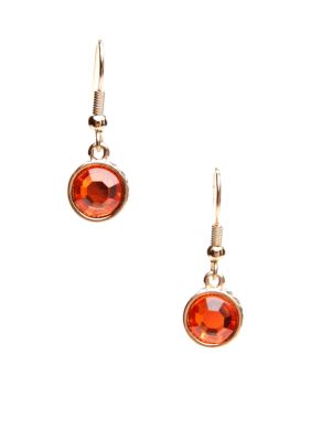 Kim Rogers Drop Pierced Hyacinth Earrings in Gold Tone