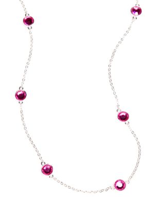 Kim Rogers Chanel Necklace with Fuchsia Stones