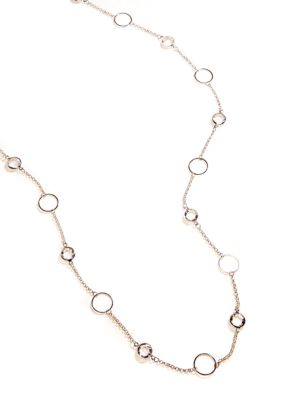 Kim Rogers&reg; 36 Inch Silver Plated Necklace Channel Necklace