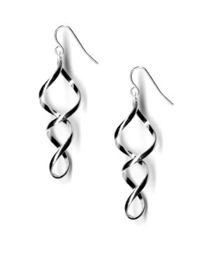 Kim Rogers Spiral Twist Drop Earrings