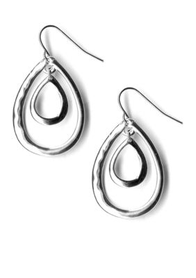 Kim Rogers Double Teardrop Loops Drop Earrings