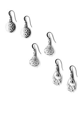 Kim Rogers Trio Filigree Drop Earrings Set