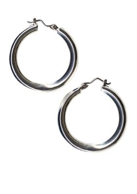 Kim Rogers Polished Click Hoop Earrings