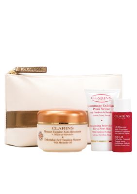Clarins Sun-Kissed Beauty Delectable Self Tanning Kit for Face & Body