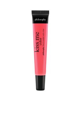 philosophy kiss me color coral lip shine