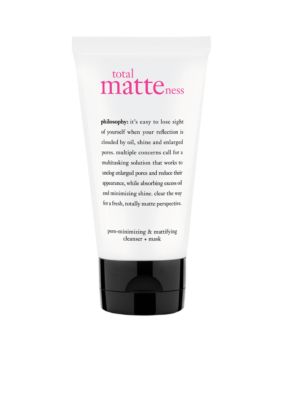 philosophy total matteness pore-minimizing & purifying cleanser + mask