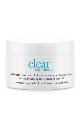 philosophy clear days ahead overnight repair acne treatment pads
