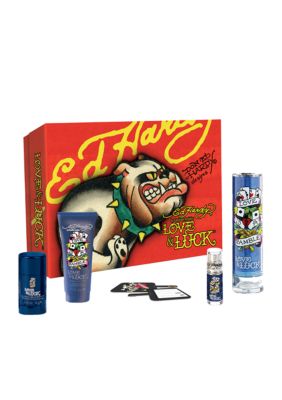 Ed Hardy Love & Luck Eau de Toilette Spray 5 Piece Set