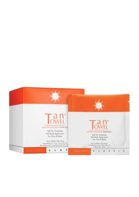 TanTowel Full Body Classic 15 Pack Self-Tanning Towelettes