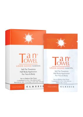 TanTowel Half Body Classic Self-Tanning 5 Pack Towelettes