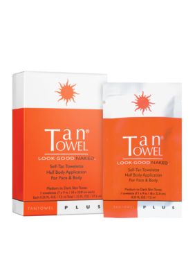 TanTowel Half Body Plus Self-Tanning 5 Pack Towelettes 