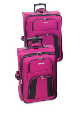 Leisure Feather Lite Luggage Collection- Raspberry