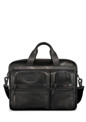 Tumi Alpha T-PassTM Expandable Organizer Laptop Leather Brief