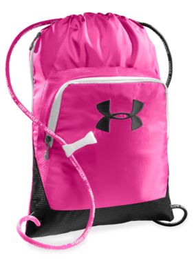 Under Armour Exeter Sackpack in Pinkadelic with Black