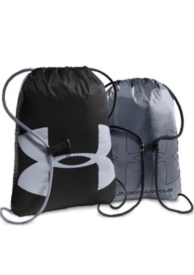 Under Armour Ozzie Sackpack in Black with Steel