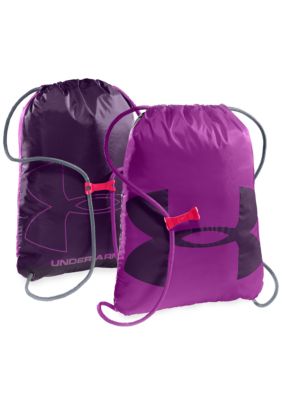 Under Armour Ozzie Sackpack in Strobe with Purple Rain