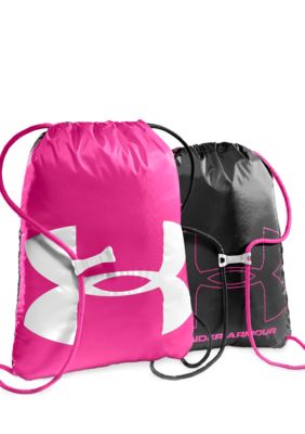 Under Armour Ozzie Sackpack in Pinkadelic with Black