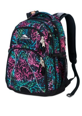 High Sierra Swerve Backpack - Pink Lemonade Feather Rainbow