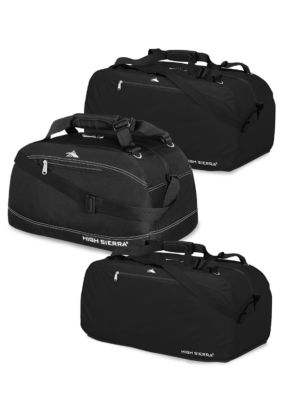 High Sierra Black Pack 'n Go Luggage Collection