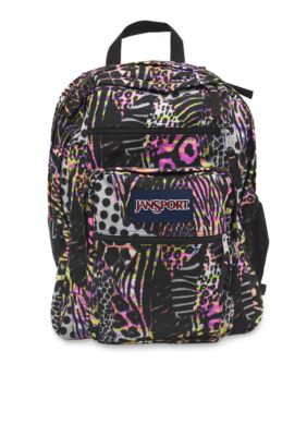 Jansport Big Student Backpack Pink Pansy Muted Safari