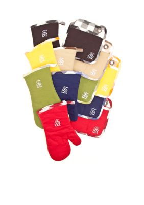 Tommy Bahama Pineapple Stitched Oven Mitt and Pot Holder