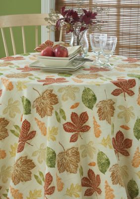 Bardwil Stamped Leaves Table Linens