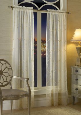 Croscill Cavalier Sheer Drapery Panel and Valance